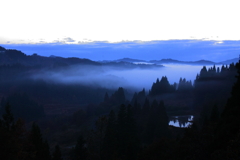 棚田の朝