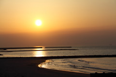 夕日（日本海）