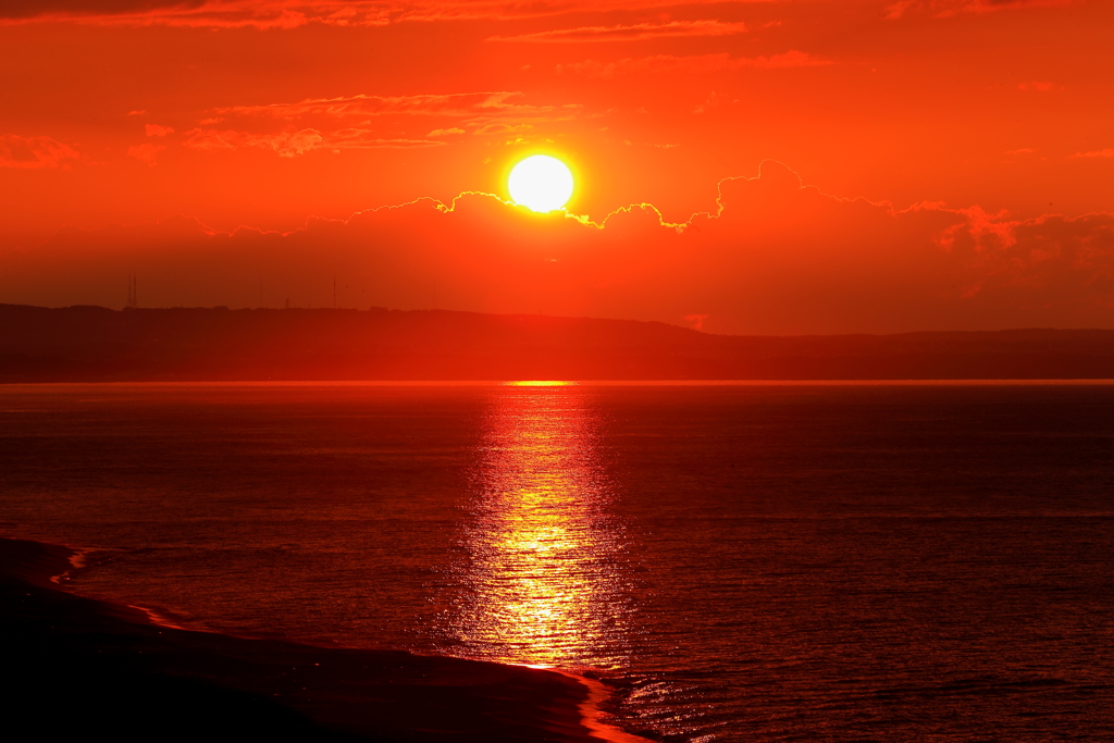 オホーツクの夕焼け