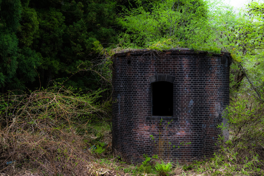 謎の煉瓦建造物~旧大沢駅にて~