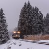 降り積もる雪の中を…