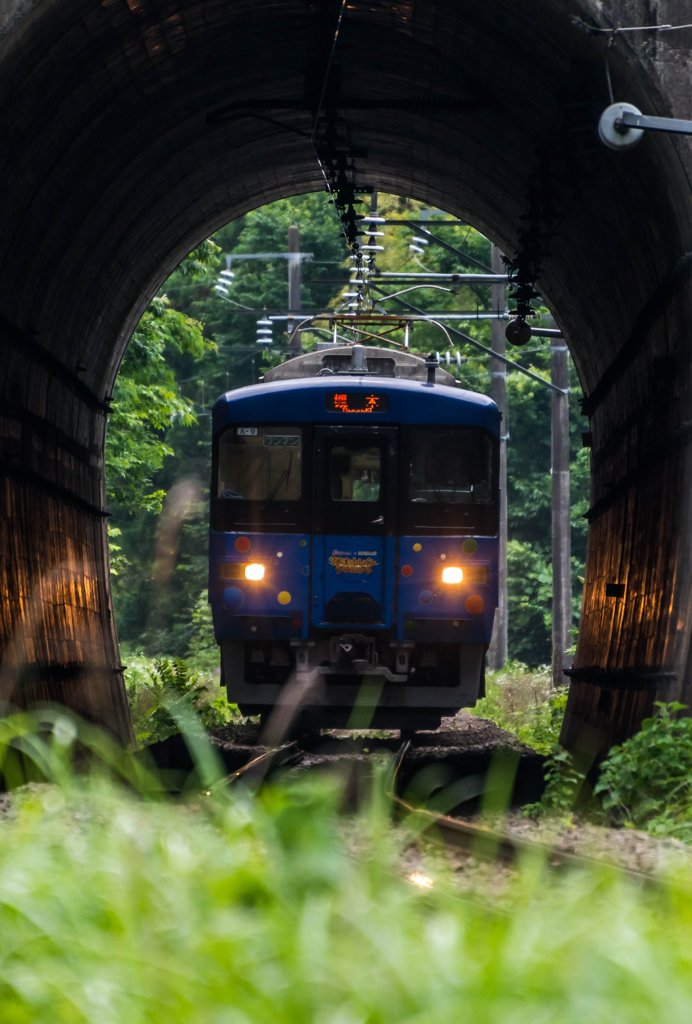 トンネルの向こうからこんにちは(^^)