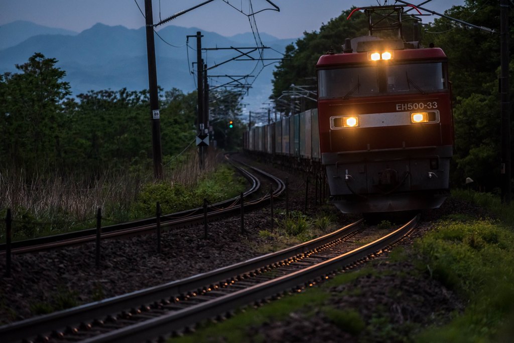 早朝の峠