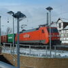 雪の日の貨物列車