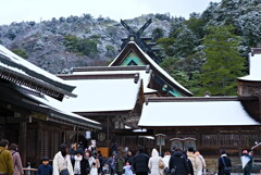 雪の初詣・出雲大社
