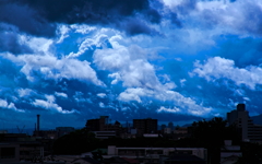 台風前後の雲 3