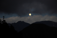 南アルプス茶臼岳-上河内岳～月がでた～