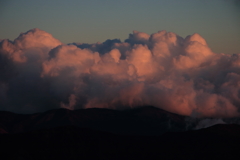 南アルプス茶臼岳-上河内岳～染まる雲～