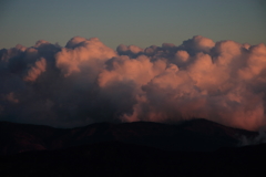 南アルプス茶臼岳-上河内岳～染まる雲～