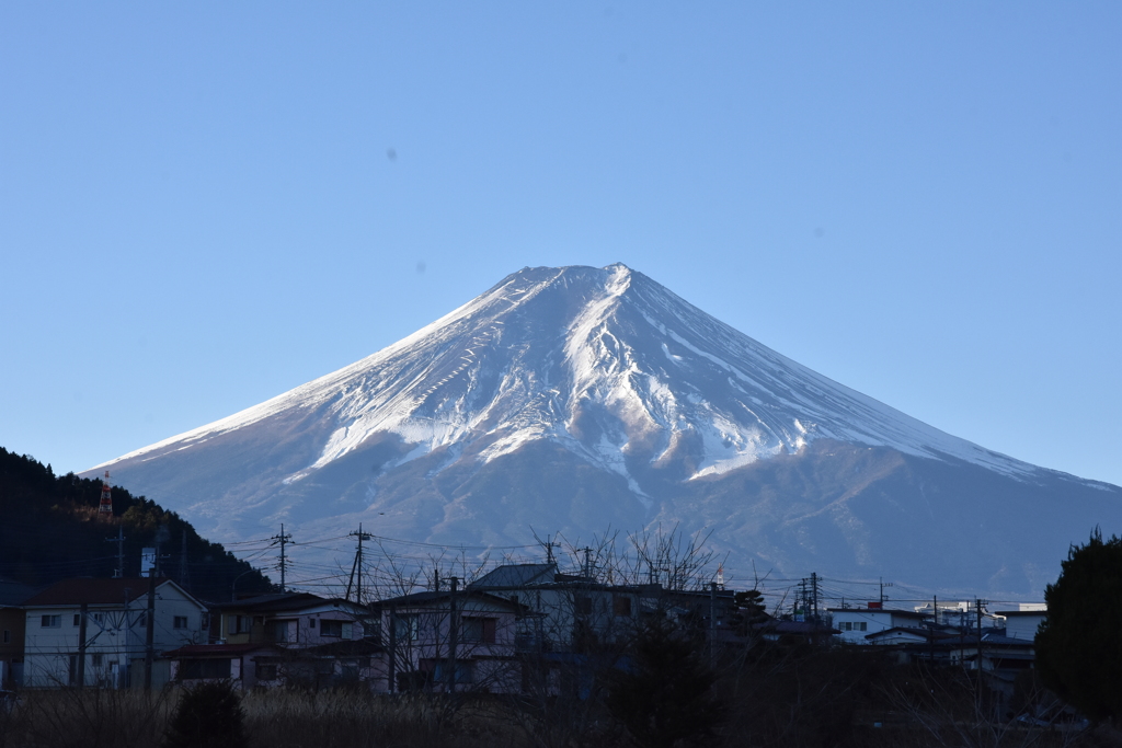 快晴の富士山