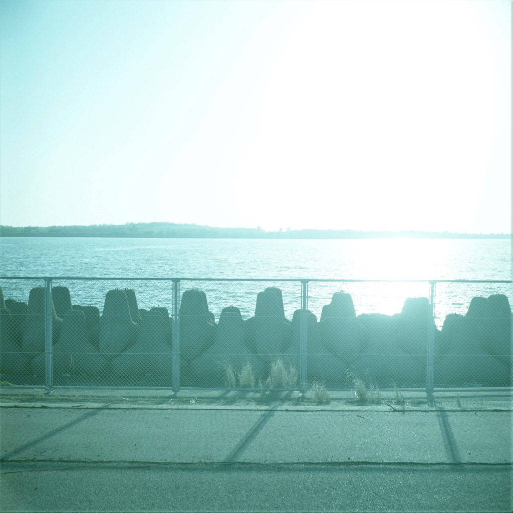 晴れた日、海
