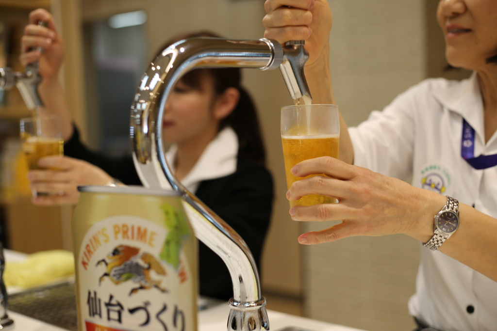 注がれる黄金色