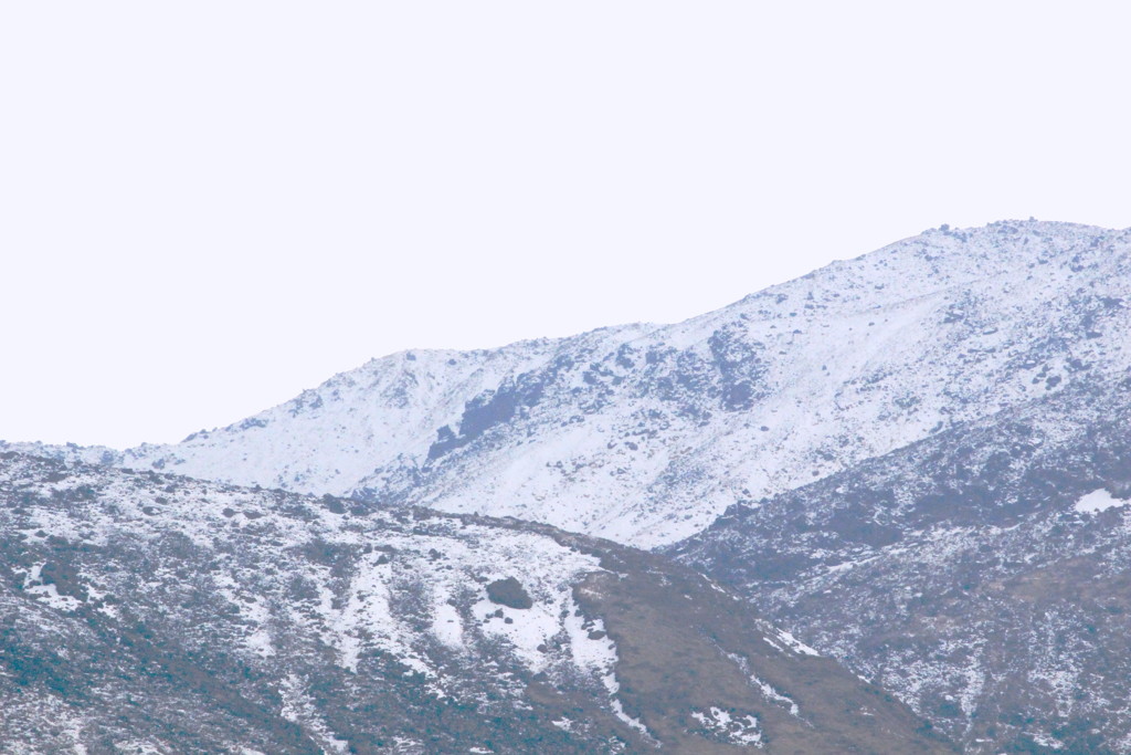 九重連山　「残雪」　