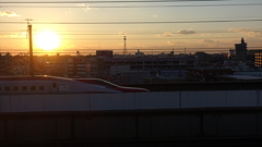 新幹線（大宮鉄道博物館屋上から）