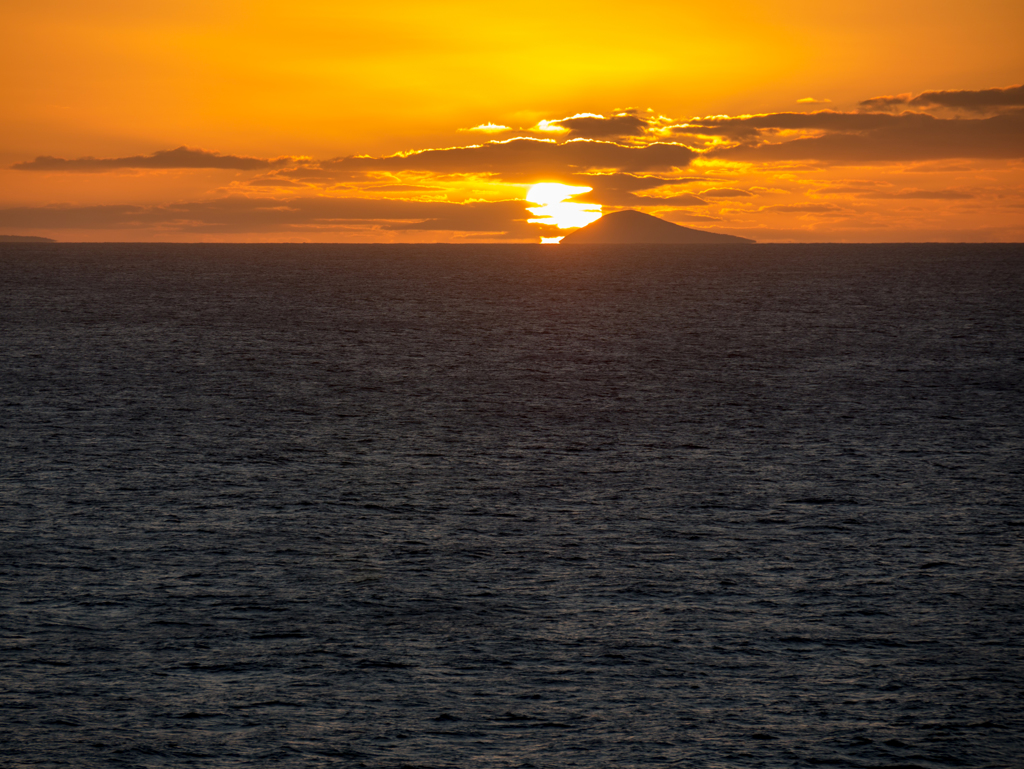 ナパリコーストの夕日