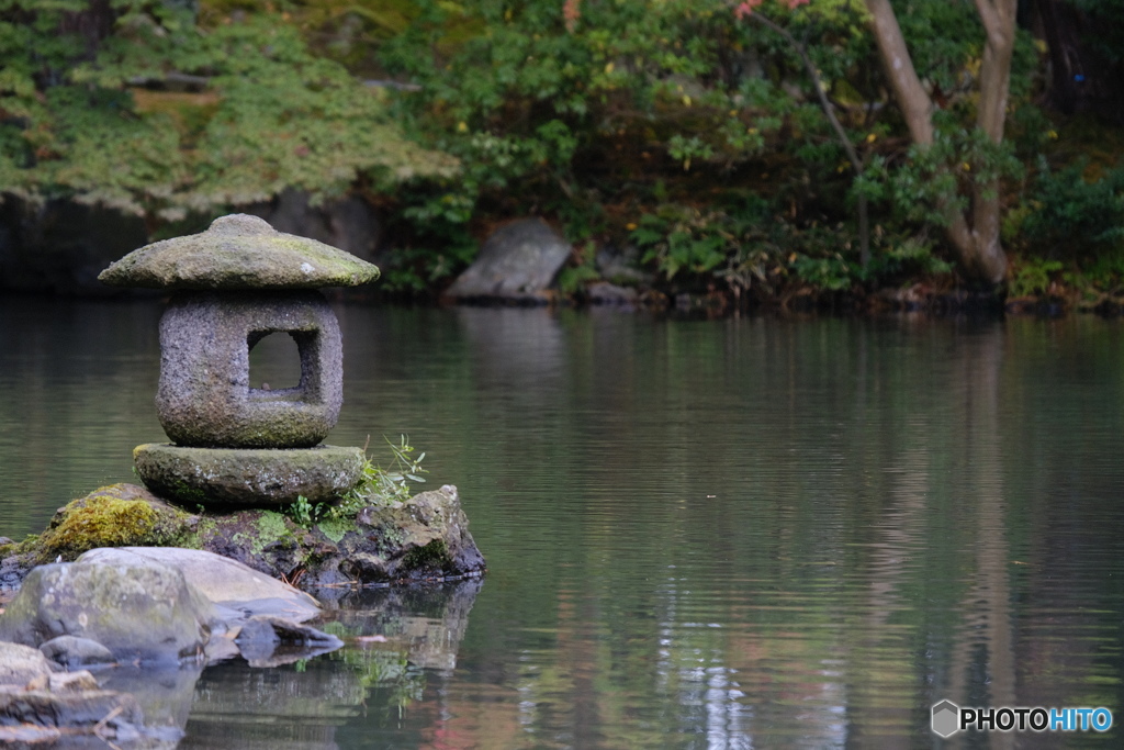 庭園にて