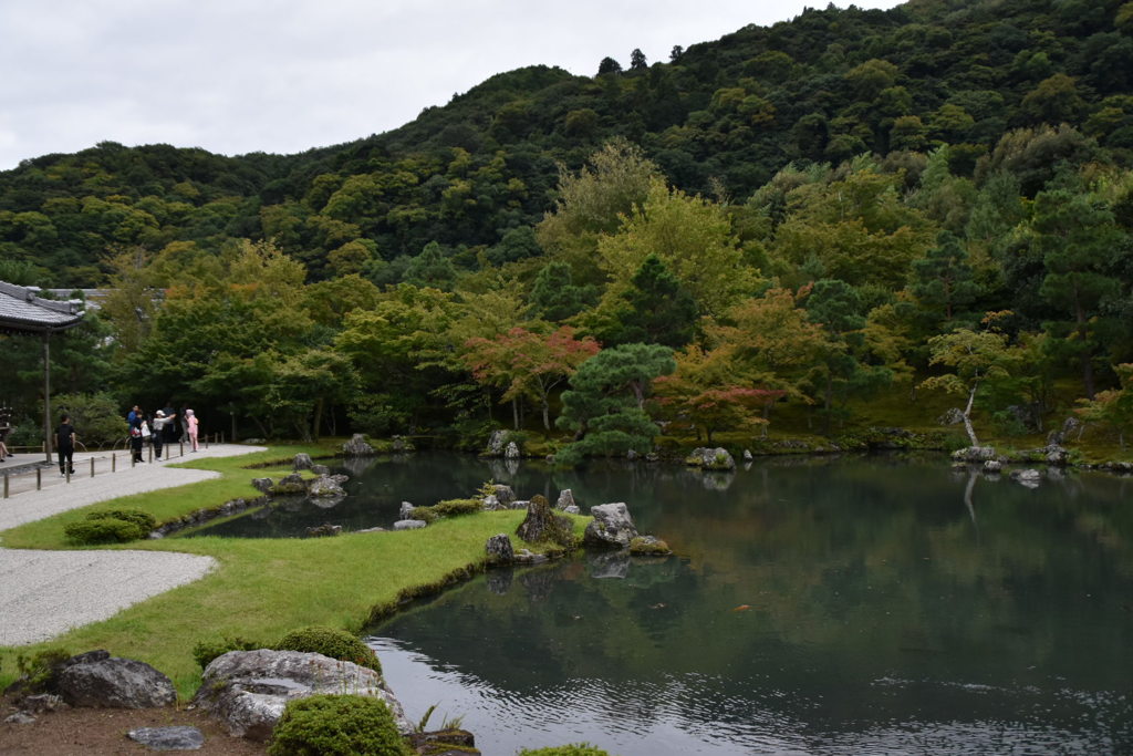 天龍寺にて