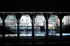 京都駅朝食からの風景