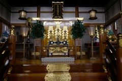 九州の石鎚大権現さんの神殿