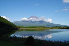 田貫湖畔よりの富士山