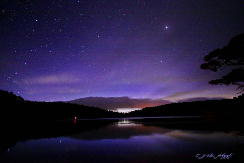 夜明け前の北斗七星