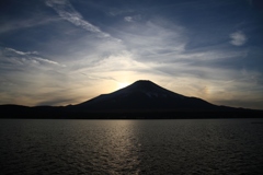 夕方の山中湖