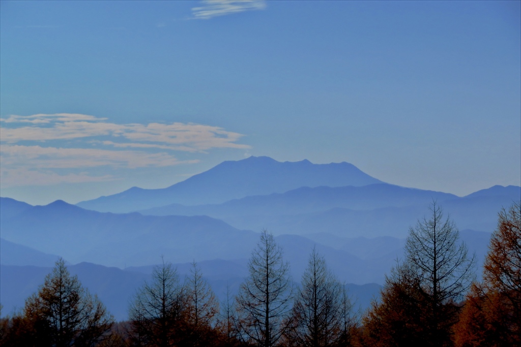 霧ヶ峰富士見台　御嶽山を見る_2_1