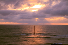 Cross floating in the sea ✞　Over time. .