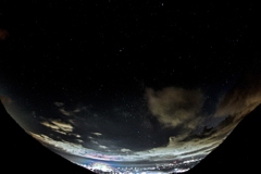 小諸夜景と夜空_4
