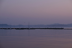 館山湾の朝