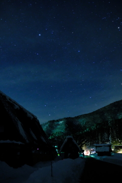 白川郷の夜