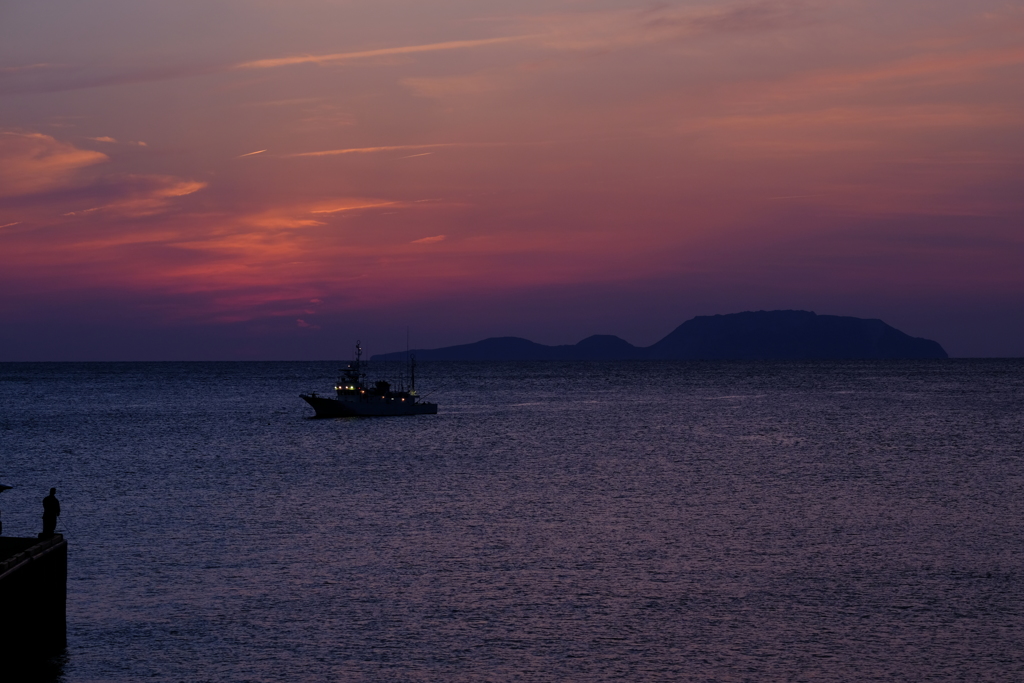 三宅島の小焼け