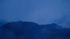 雲海、、現れず（泣）