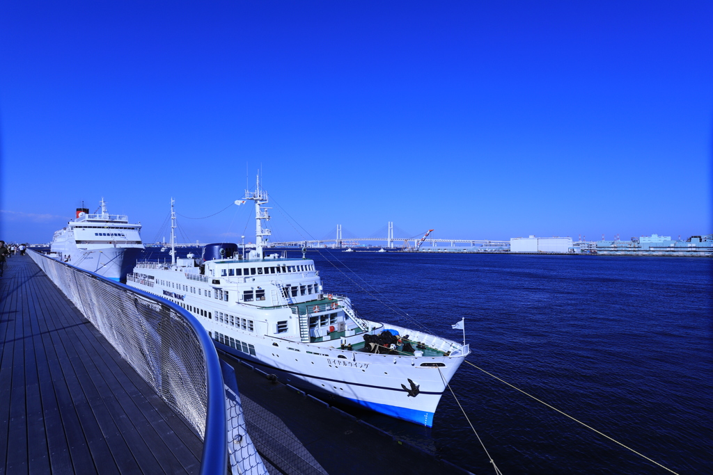 賑やかな大桟橋からの景色　その１