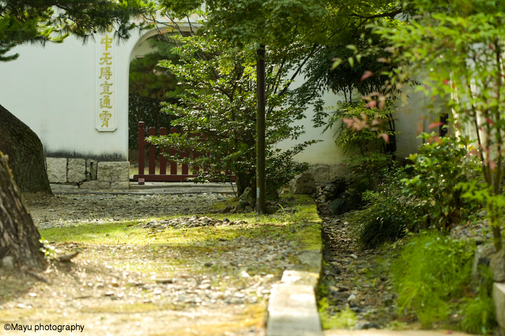 萬福寺の庭園