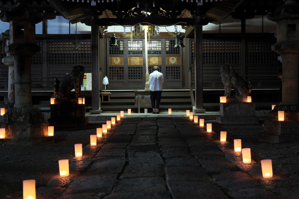 春日神社　祈り　今井町灯火会
