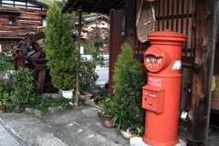 白川郷 赤いポスト