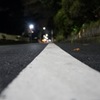 雨上りの白線