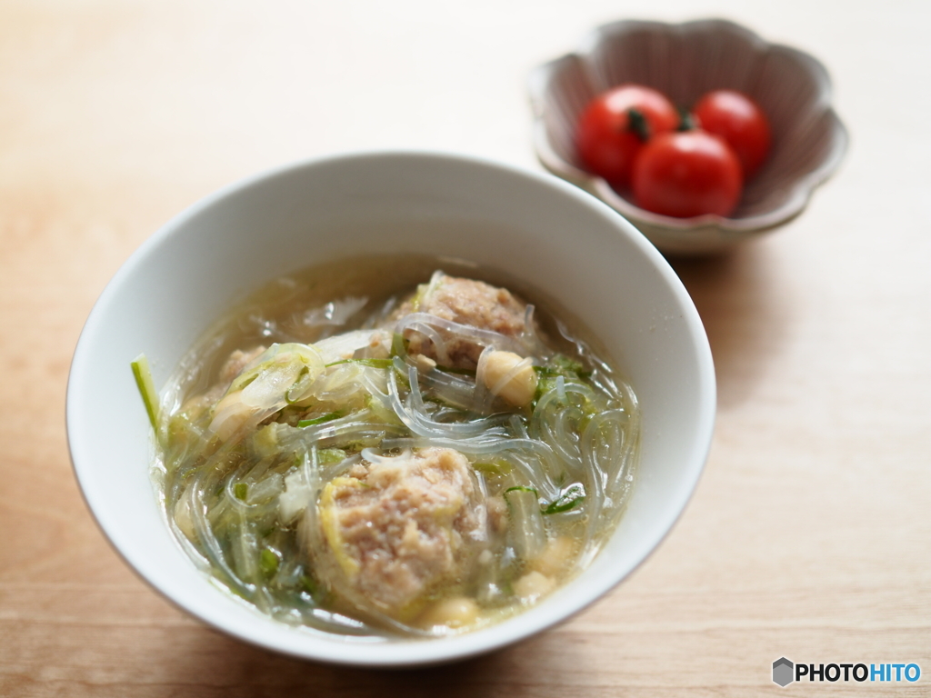 肉団子の春雨スープ