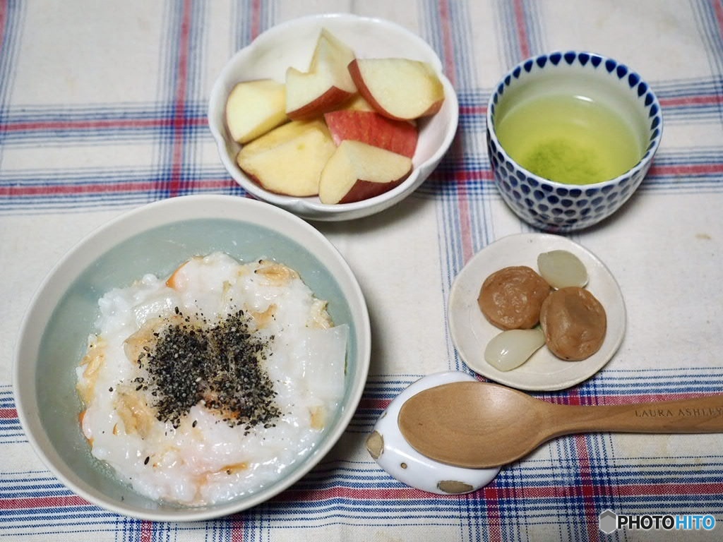 お大根と干し海老のお粥