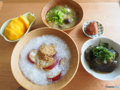 薩摩芋粥を作りました