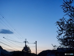 夕暮れ空のいろ