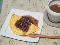 米粉とタピオカのヨーグルト入りパンケーキ