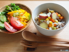 今日のお昼はsoupゴハン