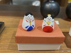瀬戸焼のまめ雛飾り