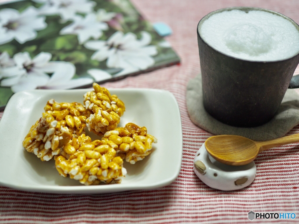 モコモコラテとパン豆と園芸カタログ