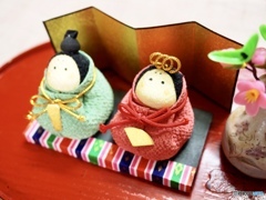 弥生・縮緬お手玉お雛さま