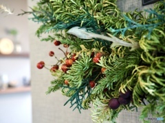 Dried flower wreath