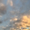 夕暮れ空を見上げて