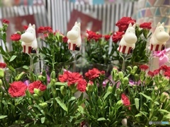 ムーミンママとカーネーション